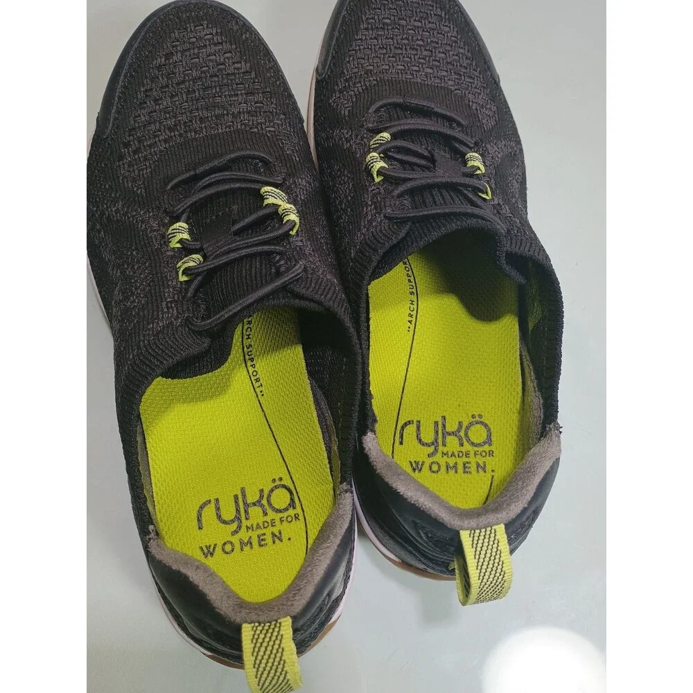 Ryka Women’s  Echo Sky Slip On Sneaker  Athletic Black/Iron Size 7.5M
